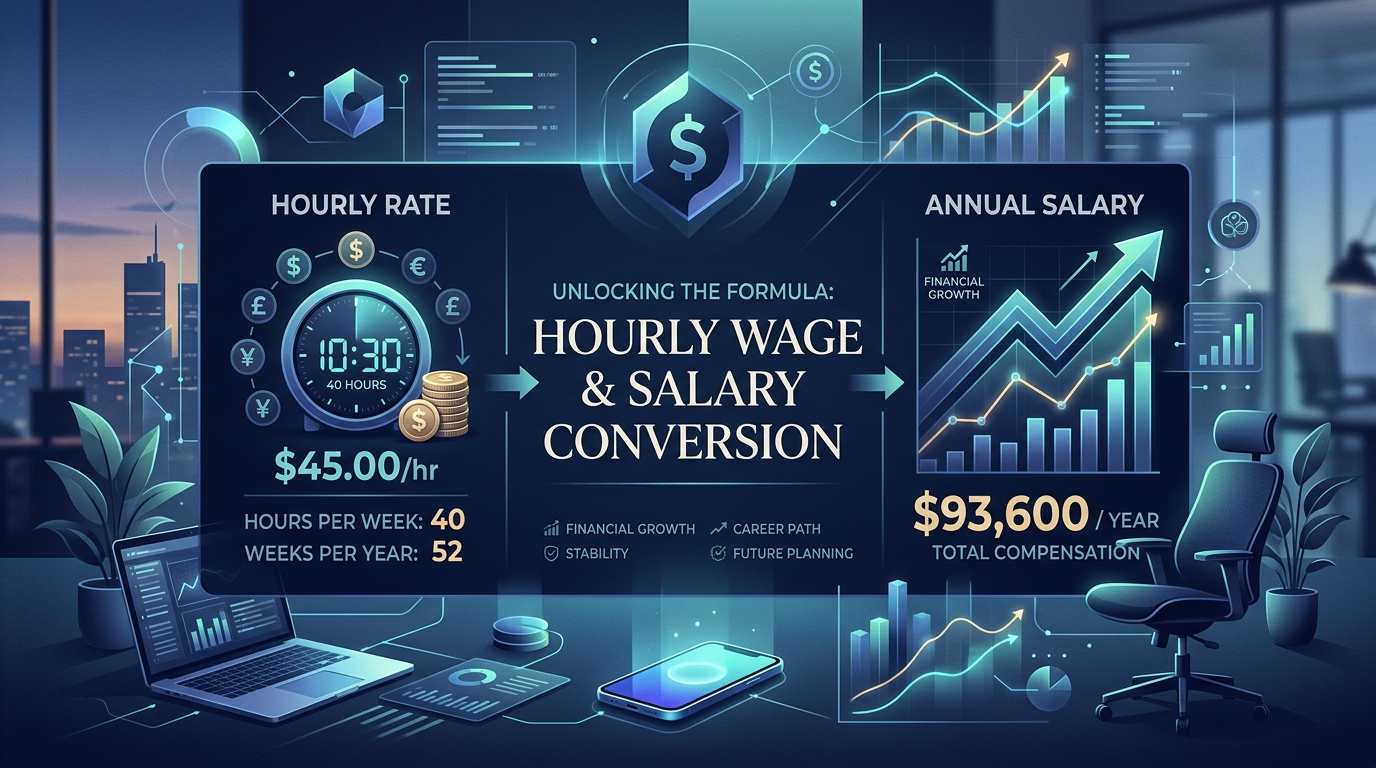 Hourly pay converted to annual salary